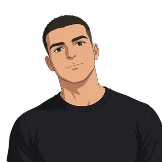 Illustrazione dell'avatar Kana con espressione calma e diretta, sguardo fermo in camera.